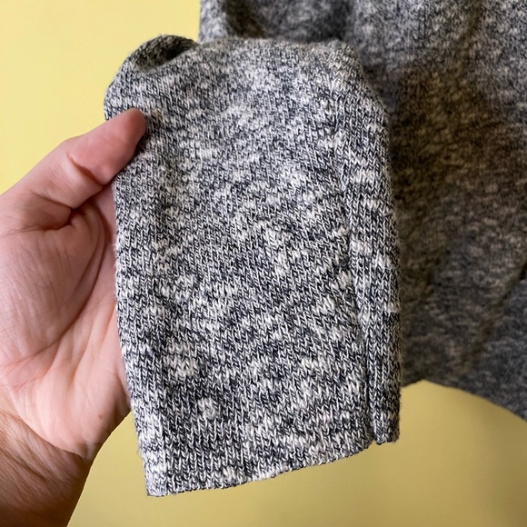 Madewell Sweater Size Medium White Black Space Dye Long Sleeve Top - Picture 5 of 9